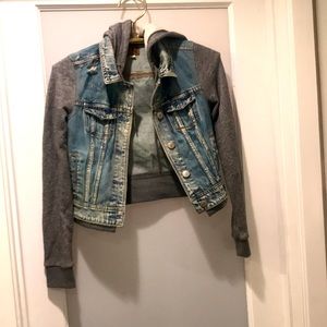Distressed American Eagle denim jacket